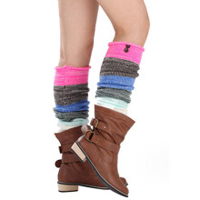 Women's Fashion Winter Leggings Boots Long Leg Warmer Knit Crochet Socks Knitted Warm Thigh High socks