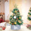 Mini Artificial Christmas Tree Gold Tabletop Decoration 4