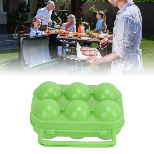 Portable Egg Carrier, Medium-Sized Egg Container for Camping and Travel, Shockproof Egg Storage with Handle, Protection Egg Case for Refrige