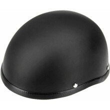 Motorradhelm, mattschwarz, mit Schnellverschluss, ABS-Außenschale und EPS-Schaumstoffpolsterung, klassischer Retro-Stil, Halbhelm für Abente