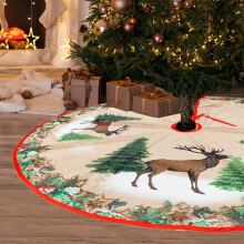 84 cm Christmas New Year Christmas tree skirt ornaments