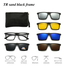 Gafas de sol polarizadas, gafas de sol con clip 5 en 1, gafas de montar, gafas de sol coloridas, montura para miopía para hombre y mujer.