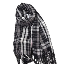 Women's Fashion Long Shawl Big Grid Printed fringe Winter Warm Lattice Large Scarf