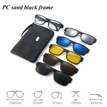 Gafas de sol polarizadas, gafas de sol con clip 5 en 1, gafas de montar, gafas de sol coloridas, montura para miopía para hombre y mujer.