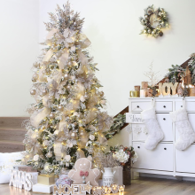 Shatterproof Clear Plastic Christmas Ball Ornaments Decorative Xmas Balls Baubles Set with Stuffed Delicate Decorations (24Counts)$1.57" 28c