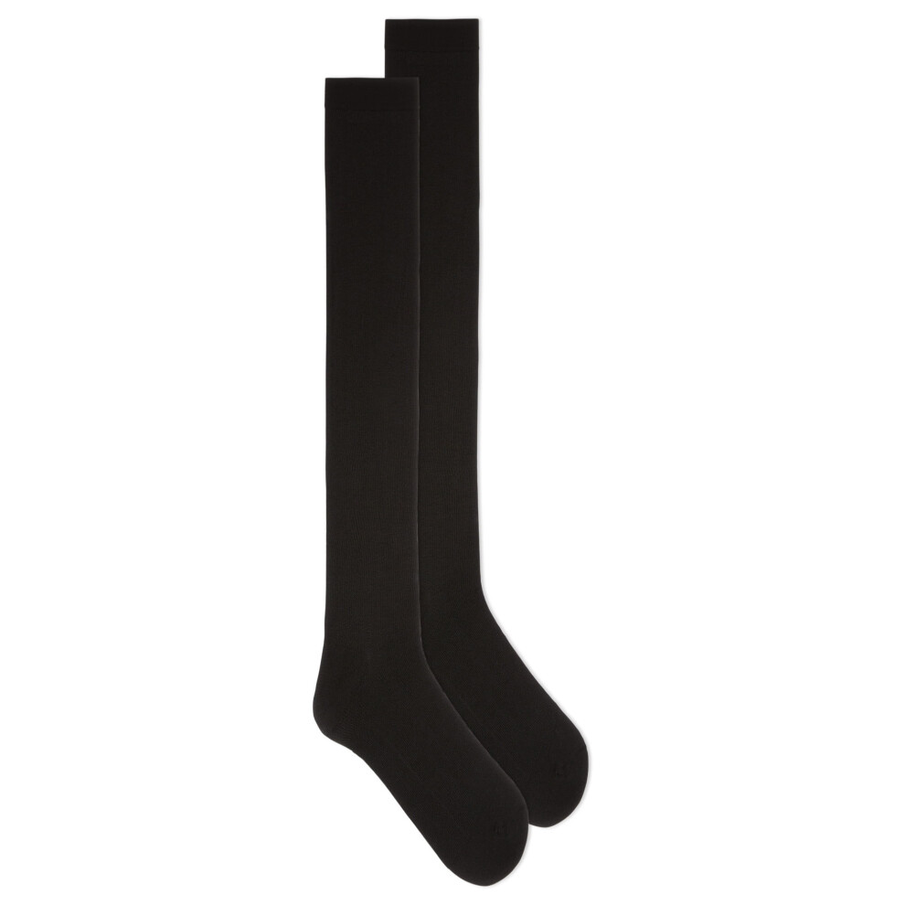 Women's Graduated Compression Knee Socks, Calf Socks Women Spring Summer Cotton Socks, 1 Pair