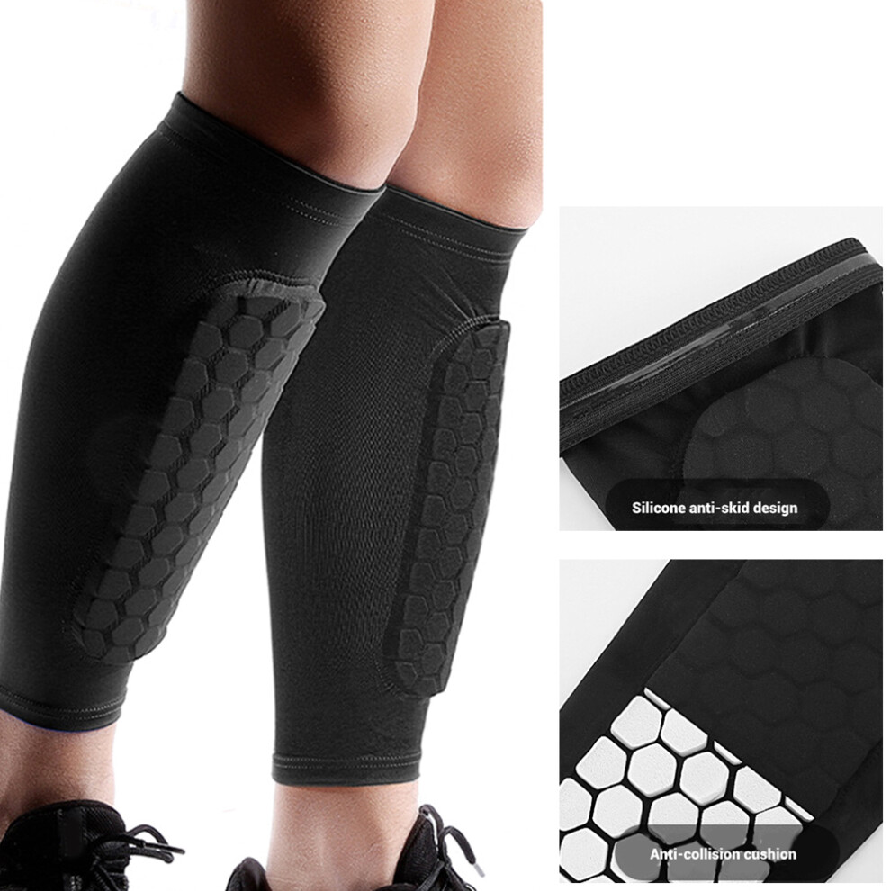 1 Pair Soccer Shin Guard Socks Breathable Protective Calf Sleeves For Adults Teenagers Outdoor Sports Accessory 3545974780048