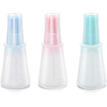 Brosse à huile portable en silicone, idéale pour les grillades et la cuisine maison, résistante aux hautes températures, silicone écologique