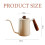 600 ml drypkedel i rustfrit stål Bona campingkedel i rustfrit stål med kaffe 5