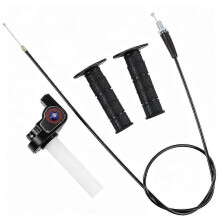 (Black) Motorcycle Handle Accelerator Cable Visual Accelerator Grips