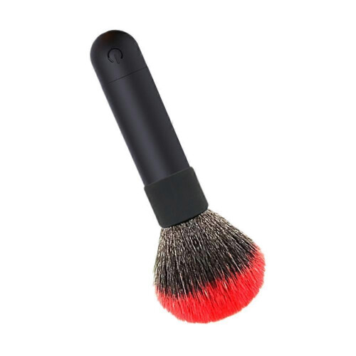 (Black red) High-Frequency Electric Makeup Brush Charging Blusher Facial Makeup Tools