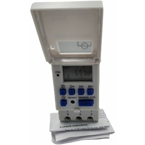 Digital Lcd Display Programmable Control Counter Time Timer For Din Rail Mounting, Accurate Minute Settings And Wide Application Range, Ligh 2