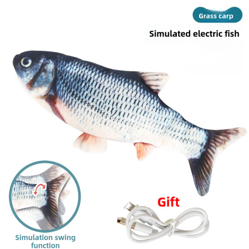 Peixe Elétrico que se Debate, 26,7 cm (10,5"), Brinquedo de Peixe para Gatos e Cães 2
