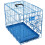 Blue 20in Dog Metal Training Cage with one door 6