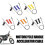 (Red) Motorcycle Handle Accelerator Cable Visual Accelerator Grips 4