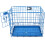 Blue 20in Dog Metal Training Cage with one door 9