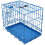 Blue 20in Dog Metal Training Cage with one door 11