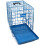 Blue 20in Dog Metal Training Cage with one door 12