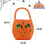 2 τεμάχια σακούλες με γλυκά για το Halloween, τσόχινες σακούλες με γλυκά, τρομα 2