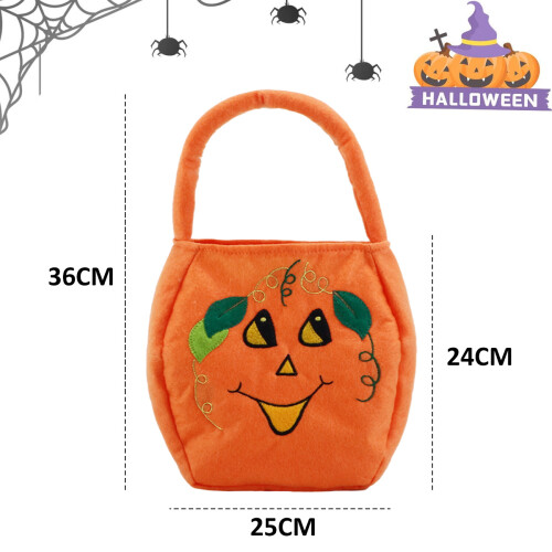 2 τεμάχια σακούλες με γλυκά για το Halloween, τσόχινες σακούλες με γλυκά, τρομα 1
