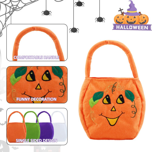 2 τεμάχια σακούλες με γλυκά για το Halloween, τσόχινες σακούλες με γλυκά, τρομα 2