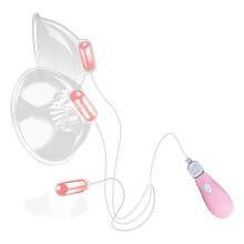 (B) Female Nipple Stimulation Massager Two/Three Head Breast Augmentation Device
