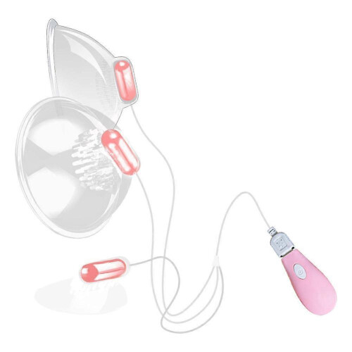 (B) Female Nipple Stimulation Massager Two/Three Head Breast Augmentation Device