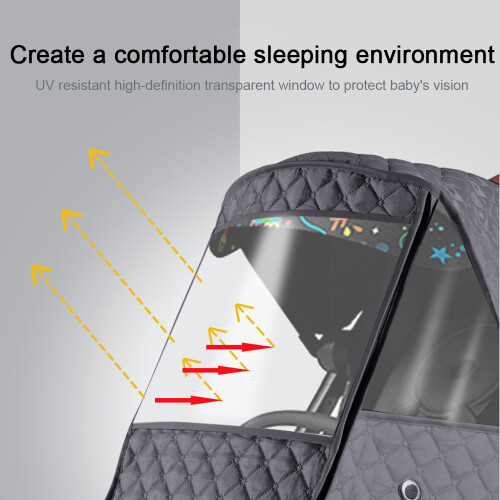 Stroller Wind Shield，Stroller Cover Travel Wind Shield, for Pushchairs Accessories Strollers Shield 1