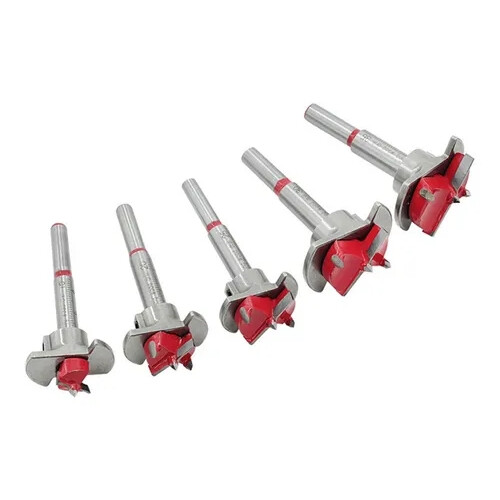 Professional Forstner Bit Set, Adjustable Positioning Drill, Cemented Carbide Woodworking Holes Opener Forstner Bits Set with Depth Stoper, 2