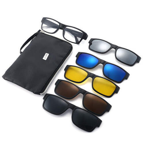 Γυαλιά Ηλίου Polarized με Κλιπ 5 σε Ένα, Γυαλιά Ηλίου Ιππασίας με Πολύχρωμα Γυα 1