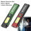 (Green) Led Keychain Flashlight Usb-C Rechargeable 600Lm Portable 3