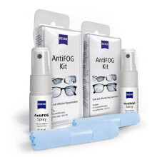 Anti-Fog Kit Twin Pack 2 Cloths 2 Bottles Solution