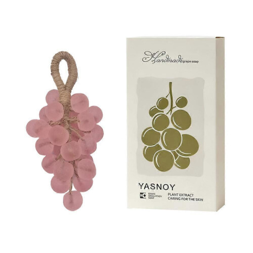 (Pink) Handmade Soap Handmade Face Cleanser Grape Soap Gentle Hydrating