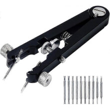 Watch Spring Bar Pliers Tool Set with Durable 10 Tip Pins, 6825 Spring Bar Tweezers Tool