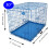 Actiaspet Blue 30in Dog Metal Training Cage 2