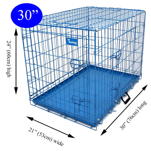 Actiaspet Blue 30in Dog Metal Training Cage 1
