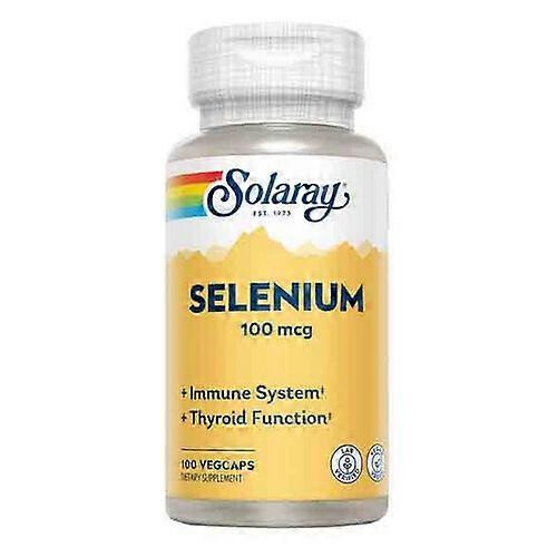 Solaray Selenium,100 mcg ,100 Caps (Pack of 1)