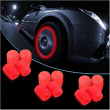 12 Pack Fluorescent Car Tire Valve Covers, Car Corrosion Resistant Wheel Valve Covers, Glow in the Dark