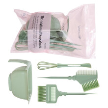 (Bamboo green) Ergonomic Hair dyed Applicator Kit Hair dyed Brush Bowl For Smooth Blending And Even Distribution Of Color Formulas  Brown purple
