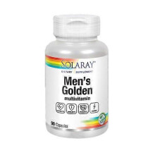 Solaray Men's Golden Multi-Vita-Min, 90 Caps (Pack of 1)