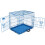 Actiaspet Blue 24in Dog Metal Training Cage 3