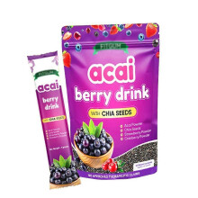 Acai Berry Drink with Chia Seeds Nutrition Drinks & Shakes for Body Care