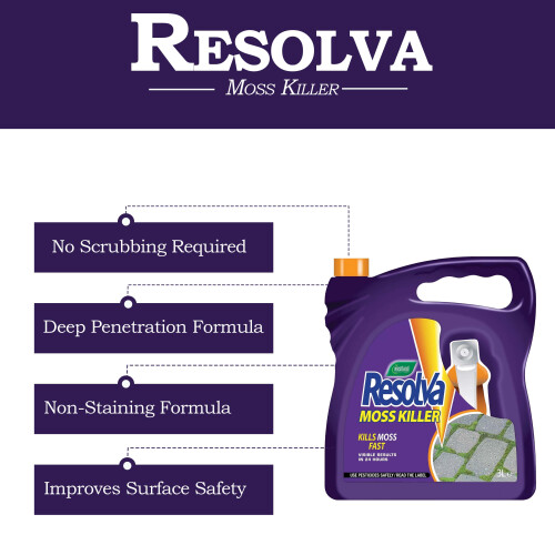 Resolva Westland Resolva Moss & Algae Killer 3L Pack of 2 1
