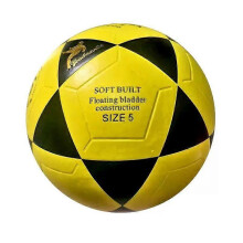 Match Training PVC Soccer Ball Size 5 for Youth Yellow mks