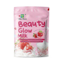 Beauty Glow Mik Nutrition Drinks & Shakes - Strawberry Flavored, 12 Sachets