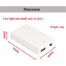 8PCS Portable USB Battery Pack for 5V LED Lights-Battery Operated Power Supply Converter, Ideal for Indoor&Outdoor Use