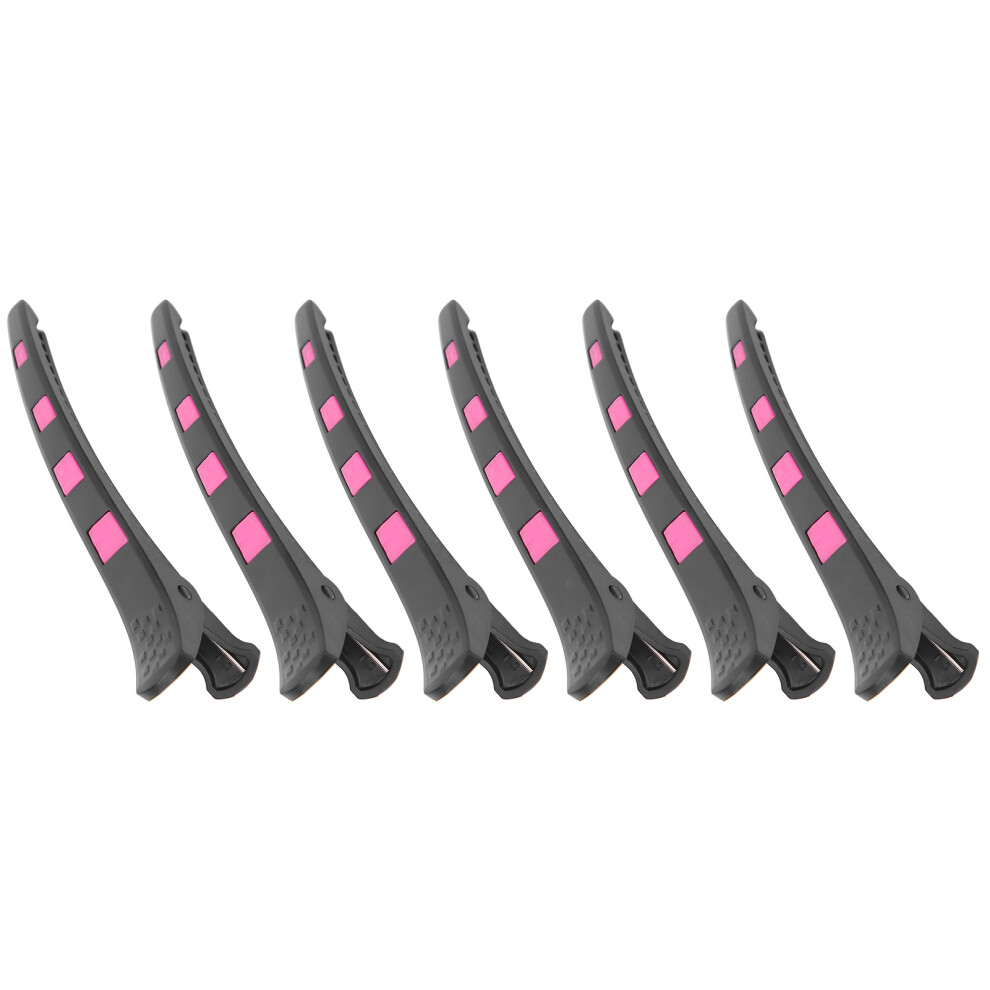 Purple 6Pcs Duckbill Hair Clip Set, Abs, Salon Diy