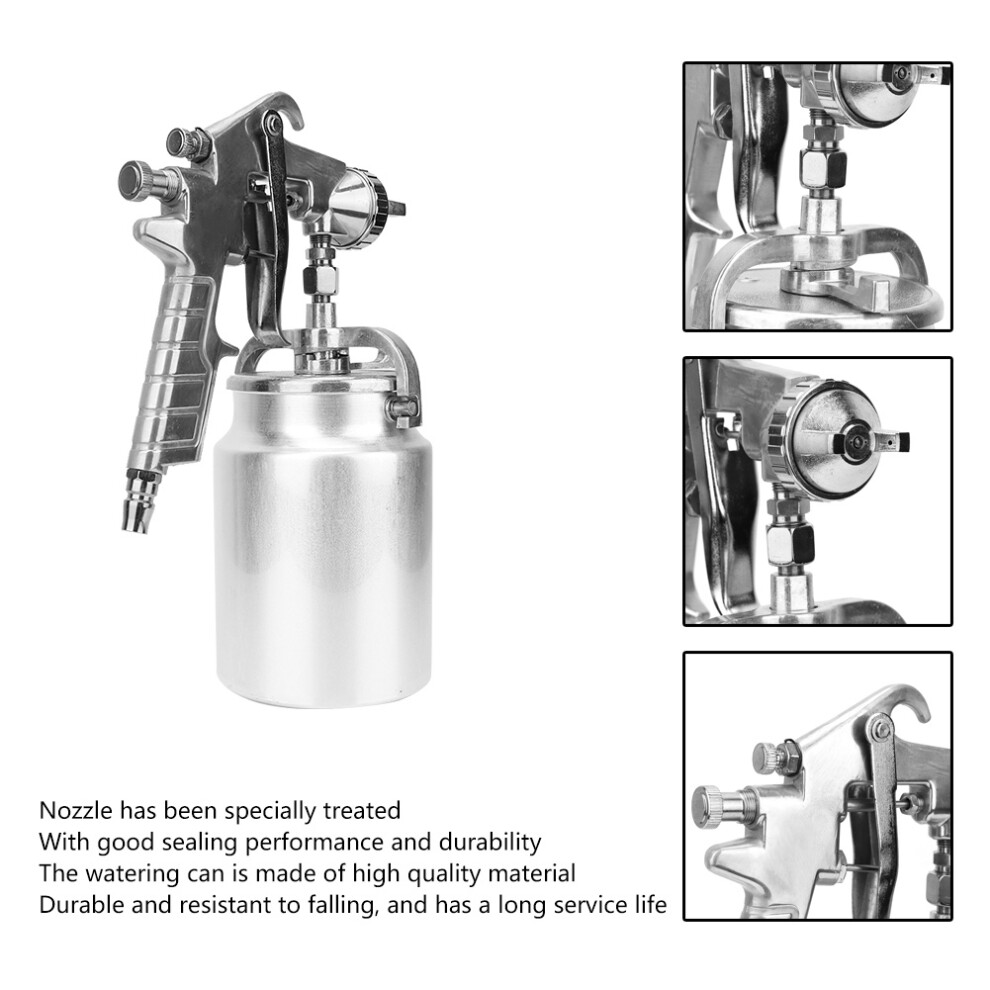 Pneumatic Spray Gun Hand Held 2.0Mm Nozzle Suction Type For Home & Workshop Use 4631393757705
