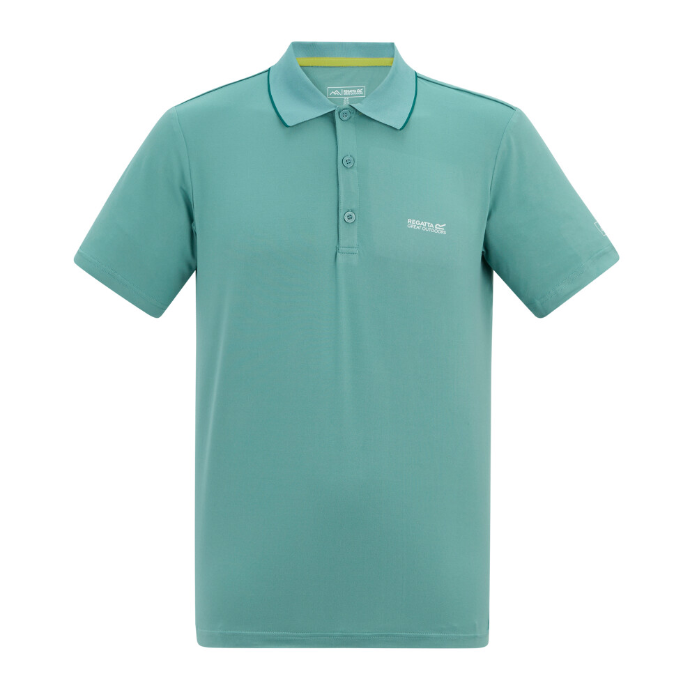 Regatta (L, Arctic) Mens Maverik Stretch Polo Shirt