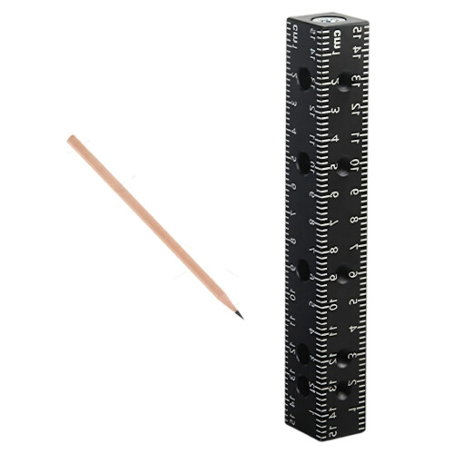 Aluminum Drilling Guide Block with Clear Scale For-Black